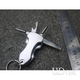 Swiss-tech 7 in 1 Keychiain mini outdoor tool with flashlight UD06013